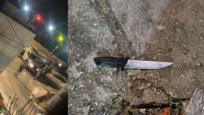 הסכין מניסיון הפיגוע ביהודה וזירת האירוע