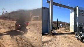 תיעוד הנער חוצה בלי הפרעה את הגבול ללבנון