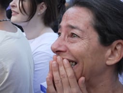 היום הכי שמח בכיכר החטופים